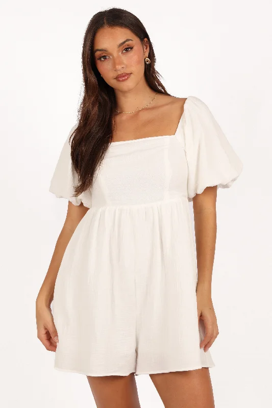 Elise Romper - White