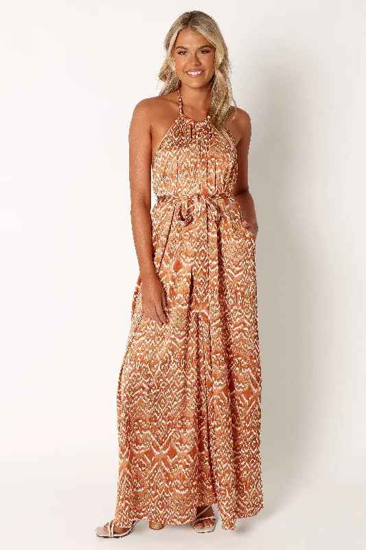 Huge Savings Hilton Jumpsuit - Rust