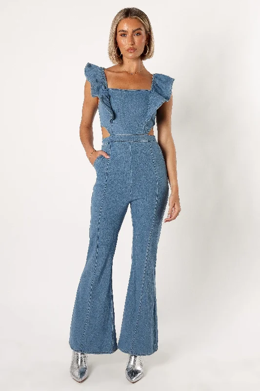 Kimmie Jumpsuit - Medium Denim