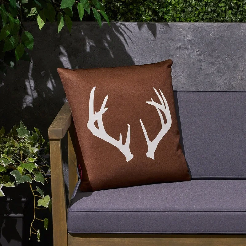 Antler Outdoor 17.75" Square Cushion by Christopher Knight Home