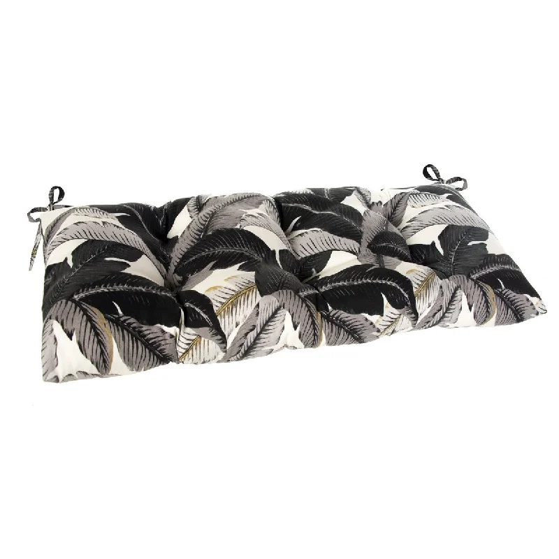 Coastal Nights Tufted Bench Cushion With Ties 44 x 19 x 5