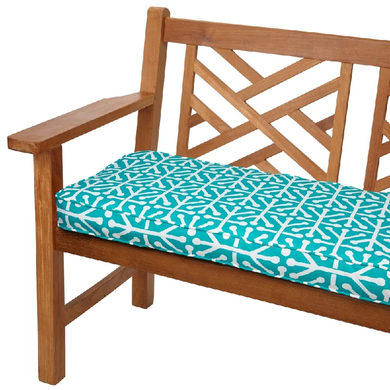 Dossett Teal 60-inch Indoor/ Outdoor Corded Bench Cushion