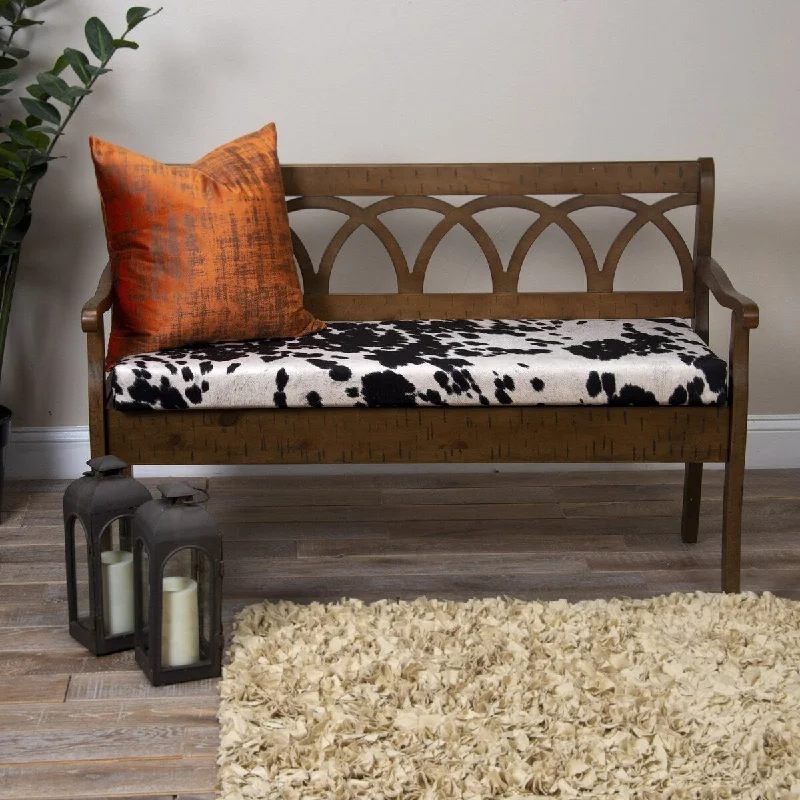 Grouchy Goose Indoor Cowhide Slab Bench (45x18x3)