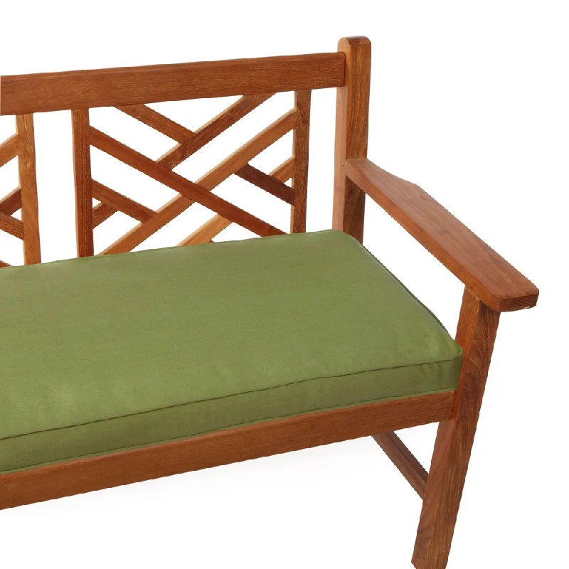 Limited Edition Hunter Green Indoor/ Outdoor Corded Bench Cushion