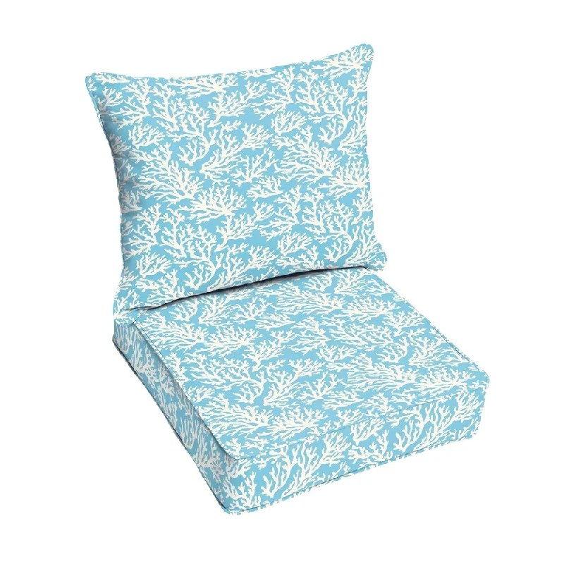 Sloane Aqua Reef Indoor/ Outdoor Cushion and Pillow Set