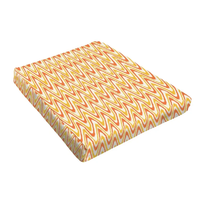 Sloane Citrus Waves Outdoor Tapered Chair Cushion