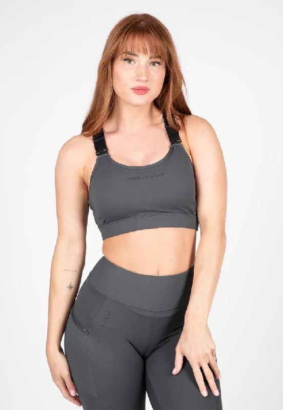 Gorilla Wear Monroe Sports Bra - Grey