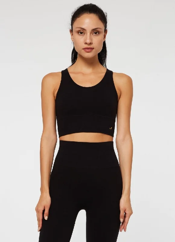 Jerf Luz Seamless Sports Bra - Black