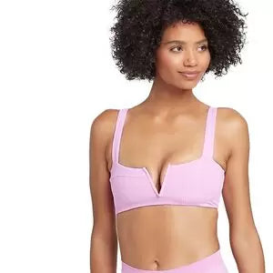 L Space Lee Lee Pointelle Rib Bikini Top