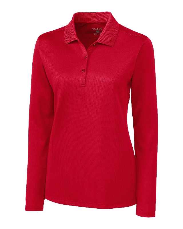 Super Deal Clique L/S Ice Lady Pique Polo Shirt