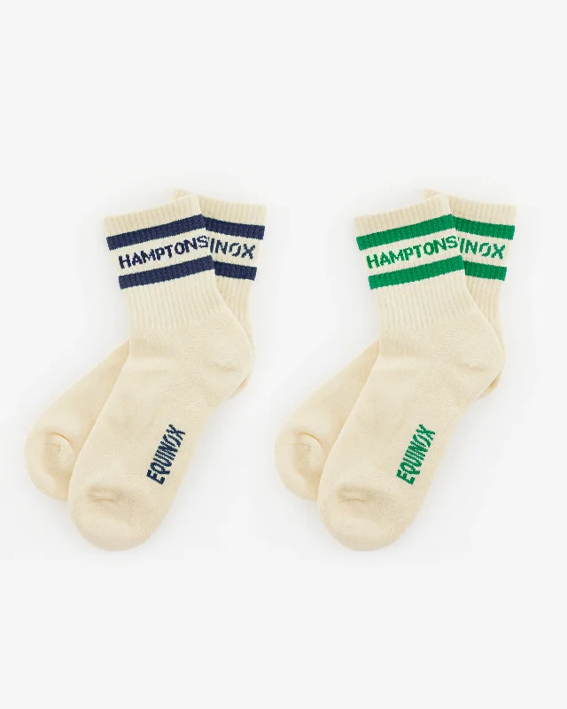 Final Clearance Equinox Hamptons 2-Pack Half-Crew Socks