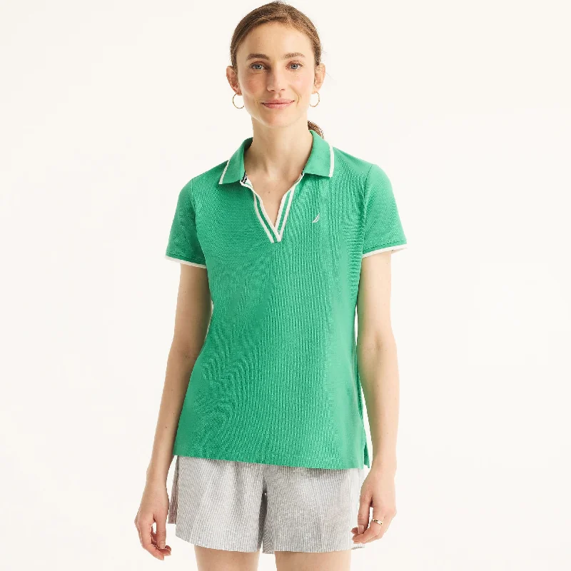 TIME-Limited Offer Nautica Womens Sustainably Crafted Deck Polo
