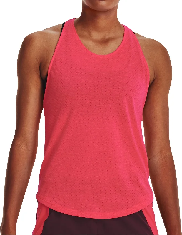 Value Deals Under Armour Streaker Womens Running Vest Tank Top - Pink