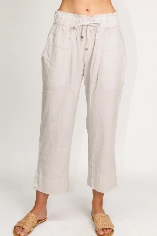 Great Bargains Lula Life Kona Ecru Cropped Pant