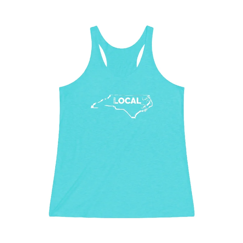 North Carolina PROUD LOCAL - Tri-Blend Racerback Tank