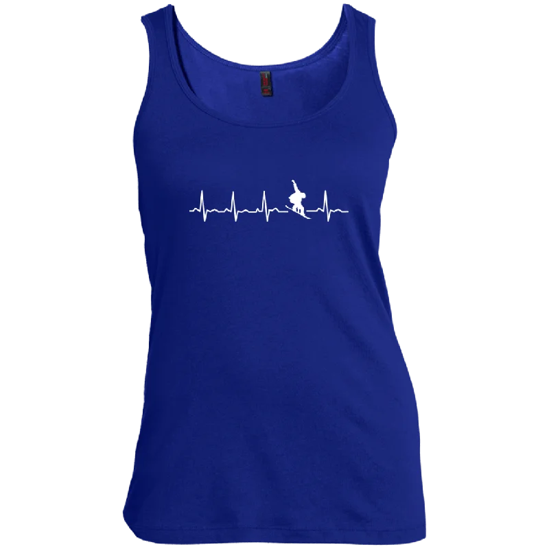 Snowboard Heartbeat Tank Tops