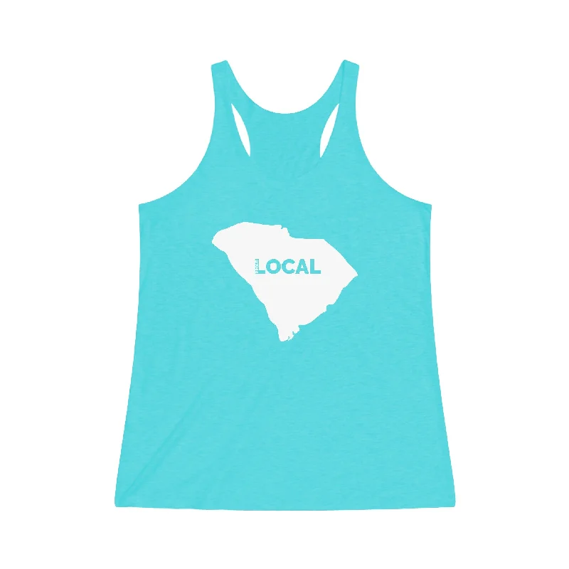 South Carolina PROUD LOCAL - Tri-Blend Racerback Tank