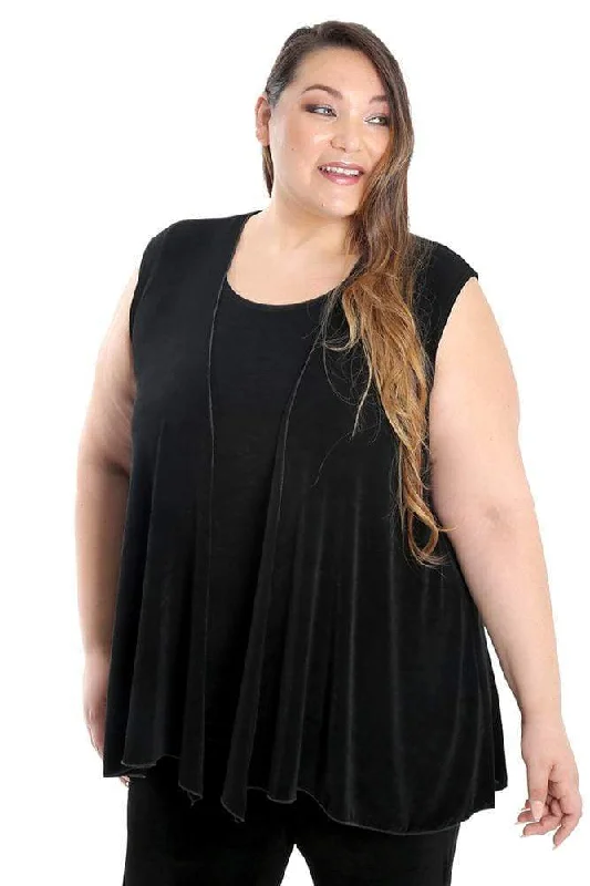 Vikki Vi Classic Black Swing Vest