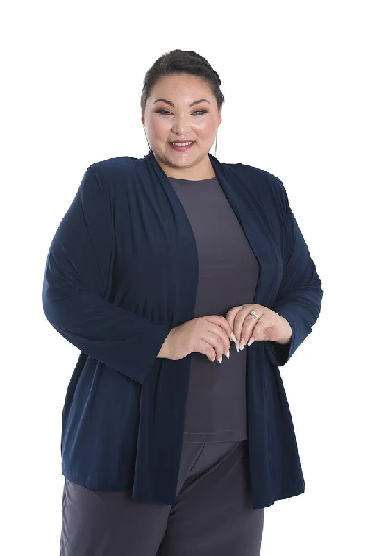 Vikki Vi Jersey Navy Kimono Jacket