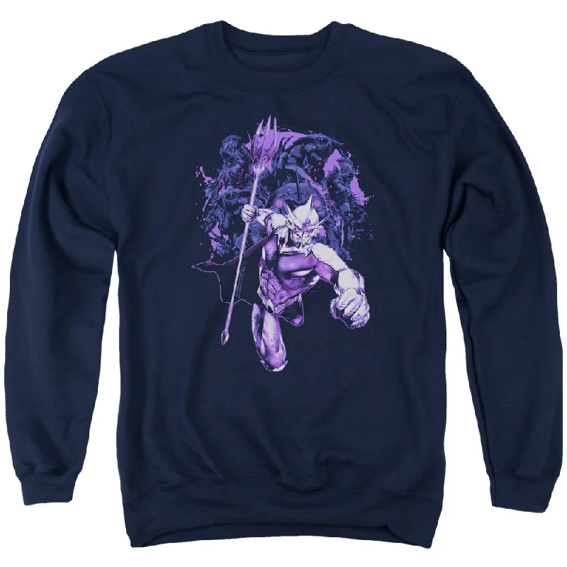 Customer Appreciation Sale Aquaman Movie Sweatshirt Villain Ocean Master Navy Pullover