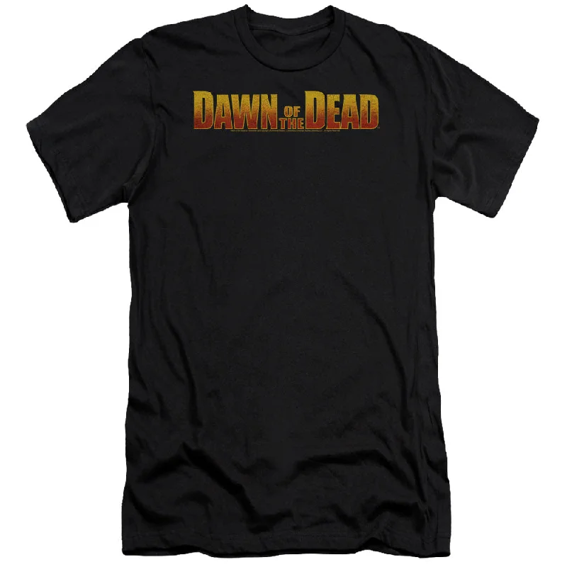 Clearance Event Dawn of the Dead Premium Canvas T-Shirt Logo Black Tee
