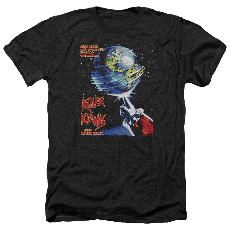YEAR-End Clearance Killer Klowns From Outer Space Heather T-Shirt Movie Poster Black Tee