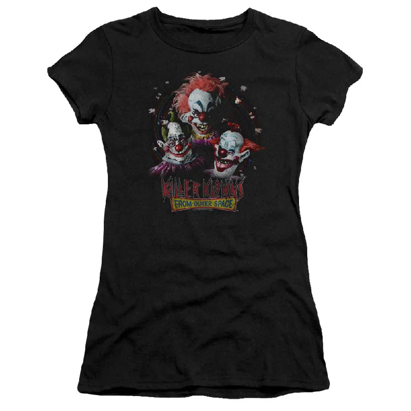 Unbeatable Prices Killer Klowns From Outer Space Juniors T-Shirt Popcorn Black Tee