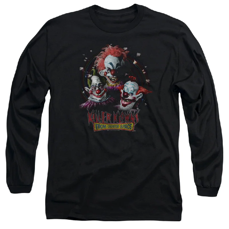 Daily Specials Killer Klowns From Outer Space Long Sleeve T-Shirt Popcorn Black Tee