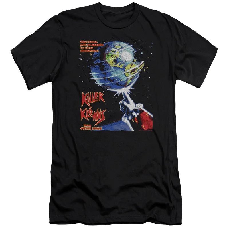 YEAR-End Sale Killer Klowns From Outer Space Slim Fit T-Shirt Movie Poster Black Tee