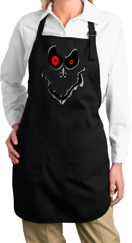 TIME-Limited Offer Ladies Halloween Apron Ghost Face