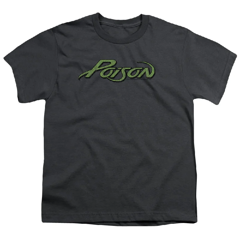Customer Appreciation Sale Poison Kids T-Shirt Logo Charcoal Tee