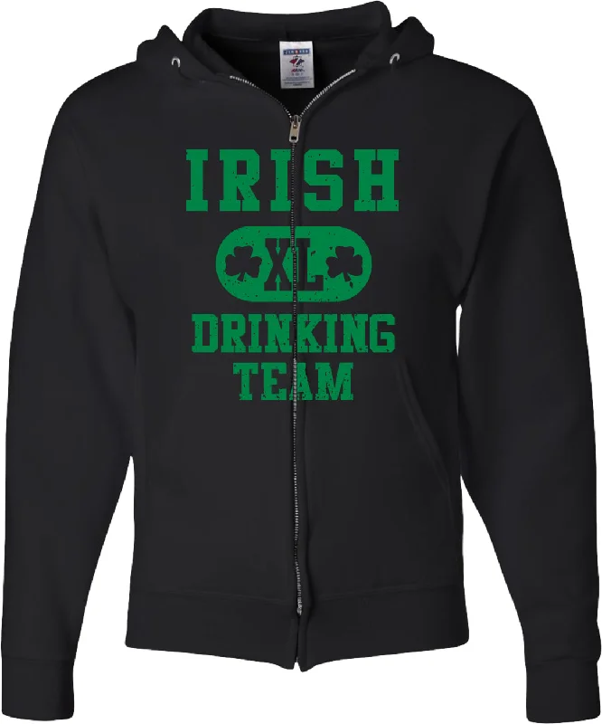 Lowest Price St Patricks Day Full Zip Hoodie Irish Drinking Team