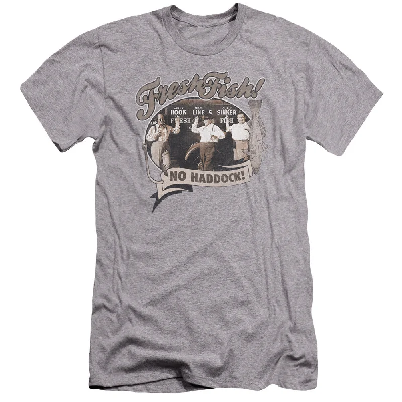 New Arrival Three Stooges Canvas T-Shirt Fresh Fish Heather
