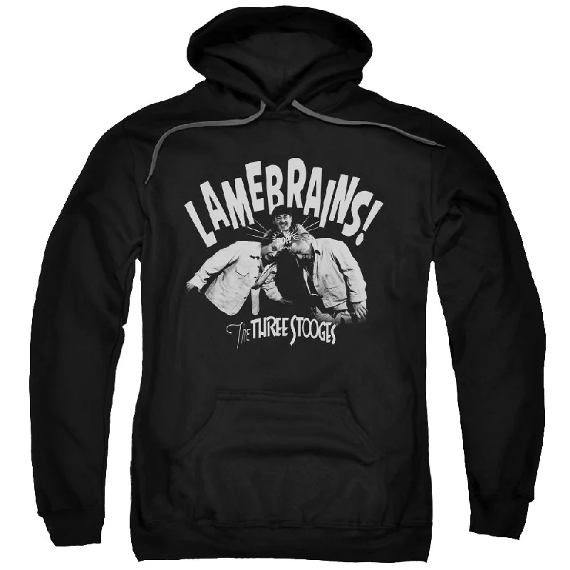 Online Only Three Stooges Hoodie Lame Brains Black Hoody