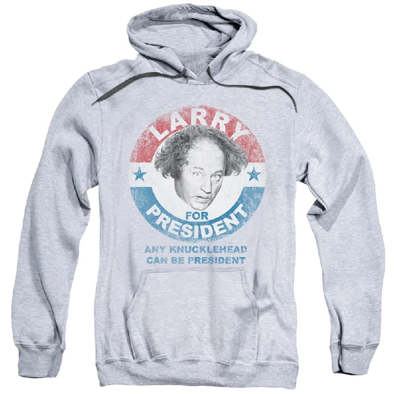 Today Only Three Stooges Hoodie Larry Knucklehead President Heather Hoody