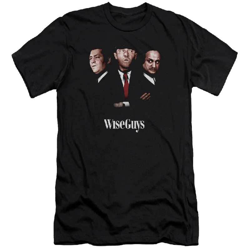 Major Savings Three Stooges Premium Canvas T-Shirt Wise Guys Portrait Black Tee