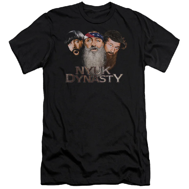 Special Buy Three Stooges Slim Fit T-Shirt NYUK Dynasty Black Tee