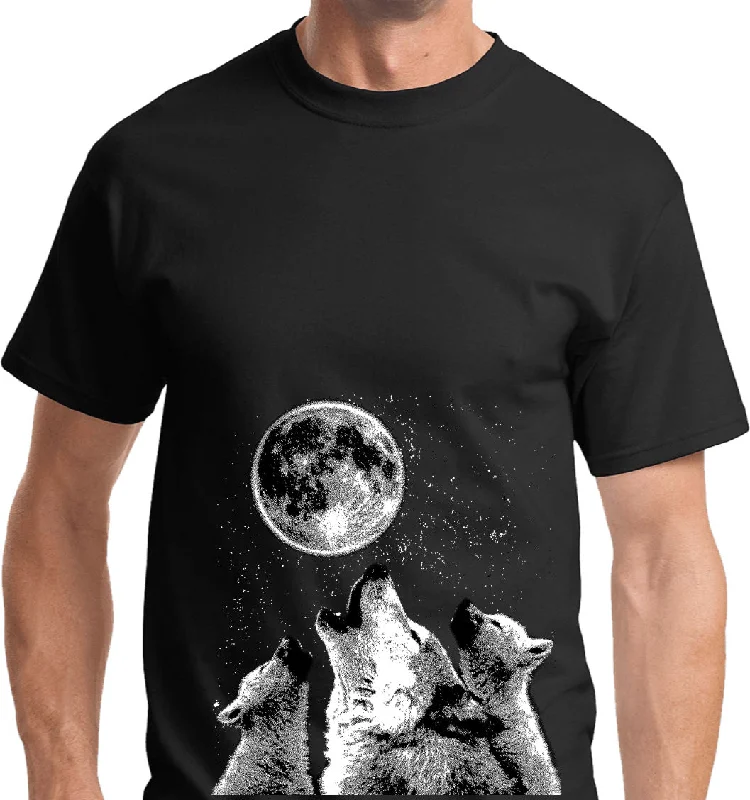 Referral Discount Wolves T-shirt Howling at the Moon